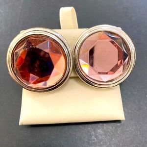 Pink Nina Ricci vintage costume Earrings